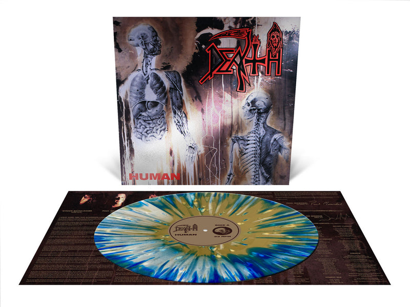 Death – Human  Vinyle, LP, Album, Édition Limitée, Réédition, Tri-Color Merge with Splatter