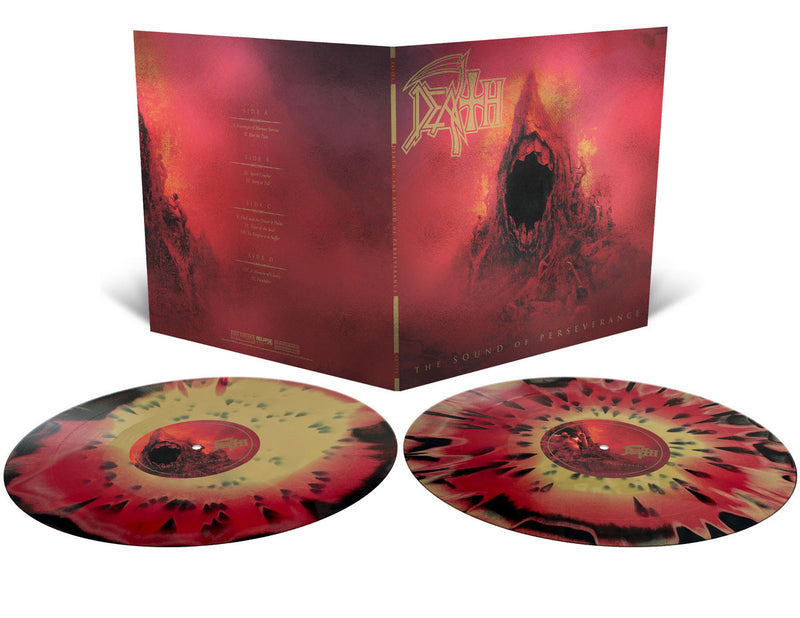 Death – The Sound Of Perseverance  2 x Vinyle, LP, Album, Édition Limitée, Réédition, Tri-Color Merge with Splatter, Gatefold