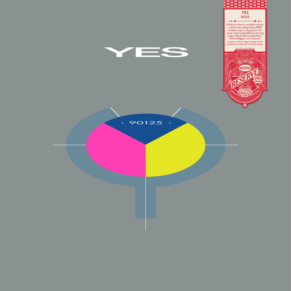 Yes – 90125  Vinyle, LP, Album, Édition limitée, Réédition, 180g