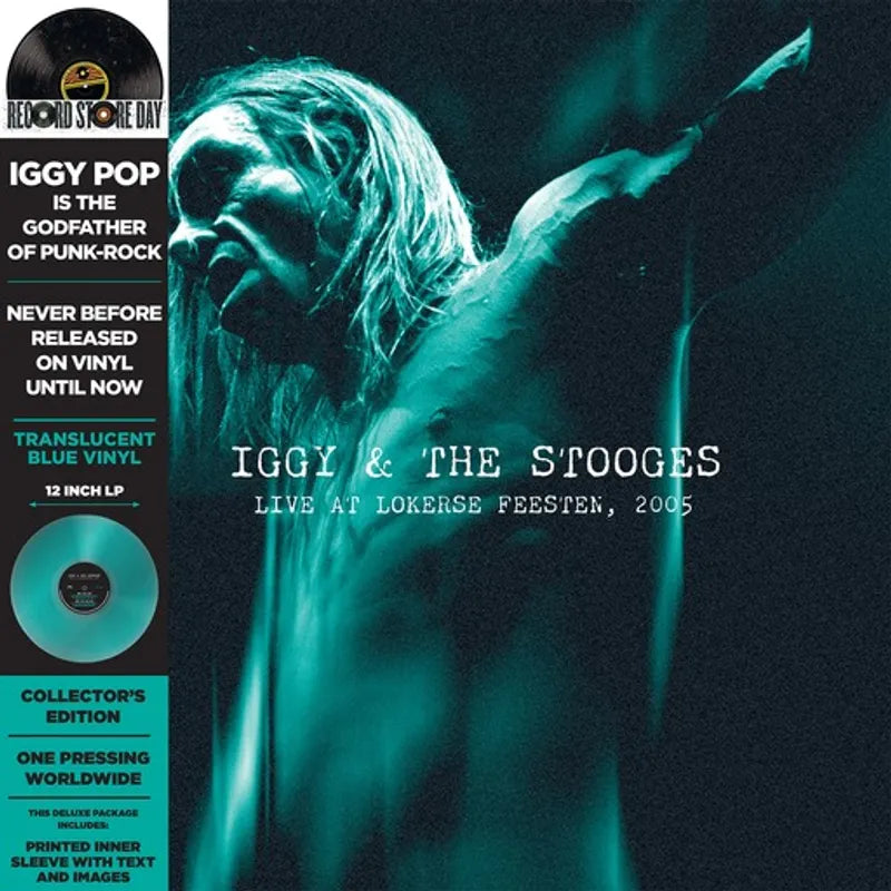 Iggy & The Stooges - Live at Lokerse Feesten, 2005  Vinyle, LP, Album, Édition Limitée, Translucent Blue