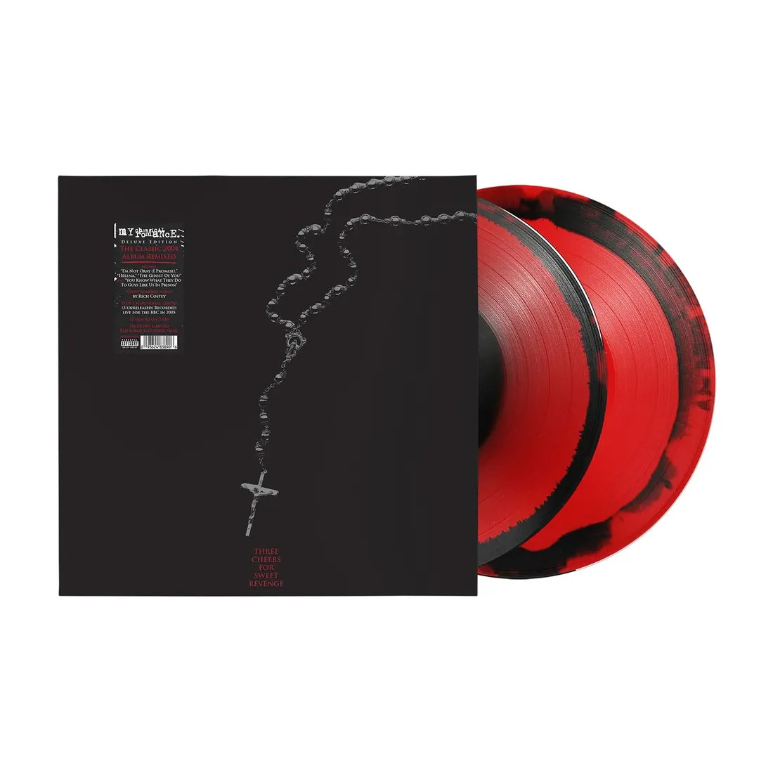 My Chemical Romance – Three Cheers For Sweet Revenge  2 x Vinyle, LP, Album, Réédition, Édition Deluxe, 20ème Anniversarire, Red & Black Corona