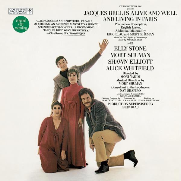 Elly Stone, Mort Shuman, Shawn Elliott, Alice Whitfield – Jacques Brel Is Alive And Well And Living In Paris 2 x Vinyle, LP