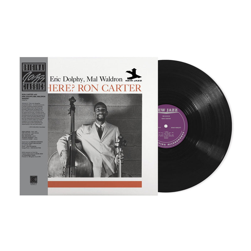 Ron Carter With Eric Dolphy, Mal Waldron – Where?  Vinyle, LP, Album, Réédition, Stéréo, 180g