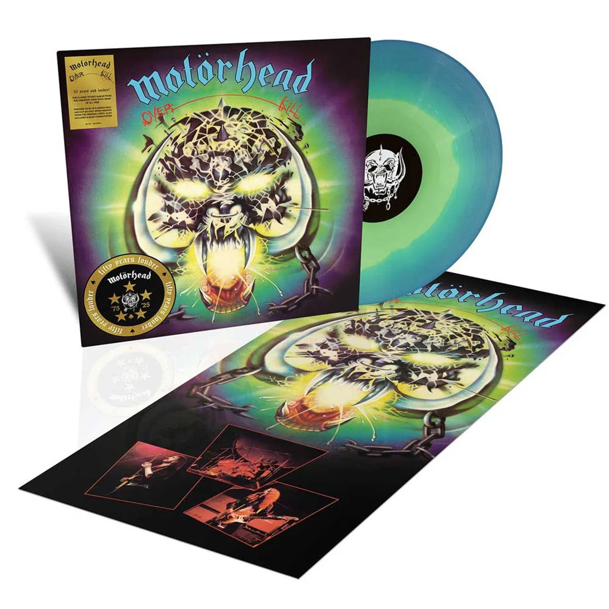 Motörhead – Overkill  Vinyle, LP, Album, Réédition, Bleu et Vert