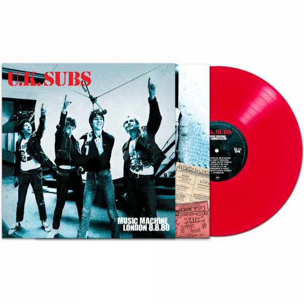 U.K. Subs – Music Machine London 8.8.80  Vinyle, LP, Album, Édition Limitée, Red