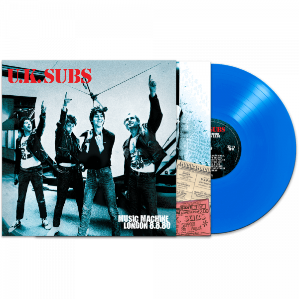 U.K. Subs – Music Machine London 8.8.80  Vinyle, LP, Album, Édition Limitée, Blue
