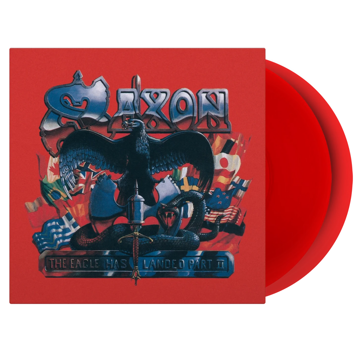 Saxon – The Eagle Has Landed Part II  2 x Vinyle, LP, Album, Édition Limitée, Numéroté, Rouge Translucide, 180g