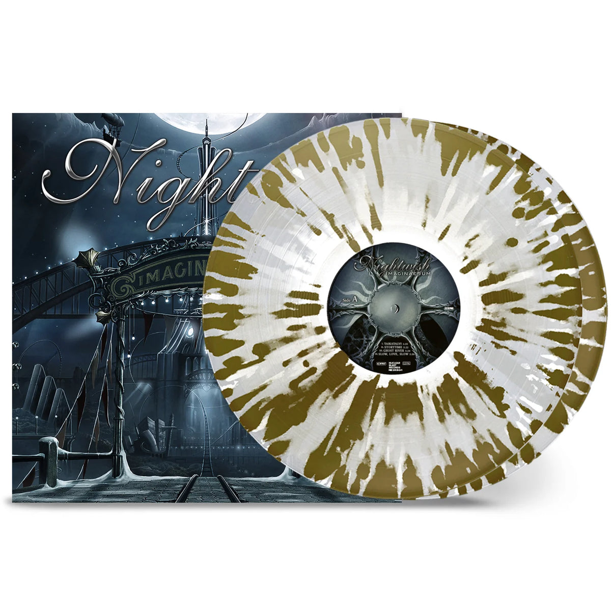 Nightwish – Imaginaerum  2 x Vinyle, LP, Album, Réédition, Clear w/White & Gold Splatter