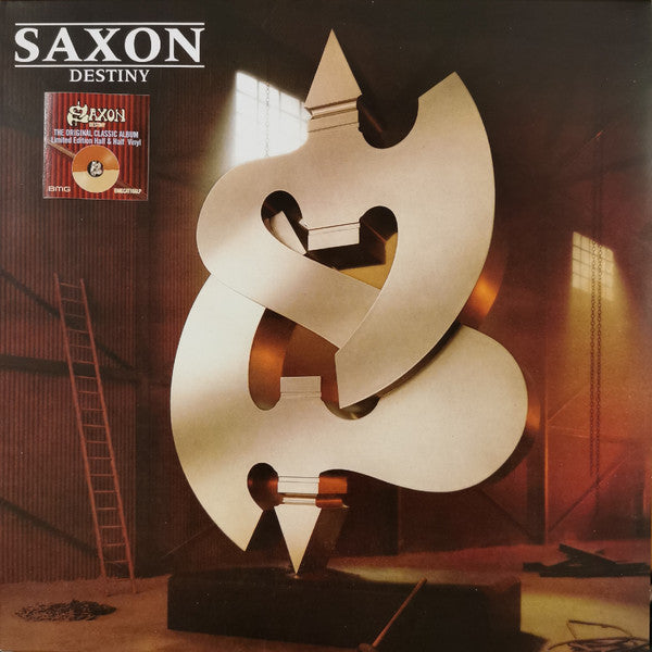 Saxon – Destiny Vinyle, LP, Album, Édition Limitée, Réédition, Gold/Brown Split