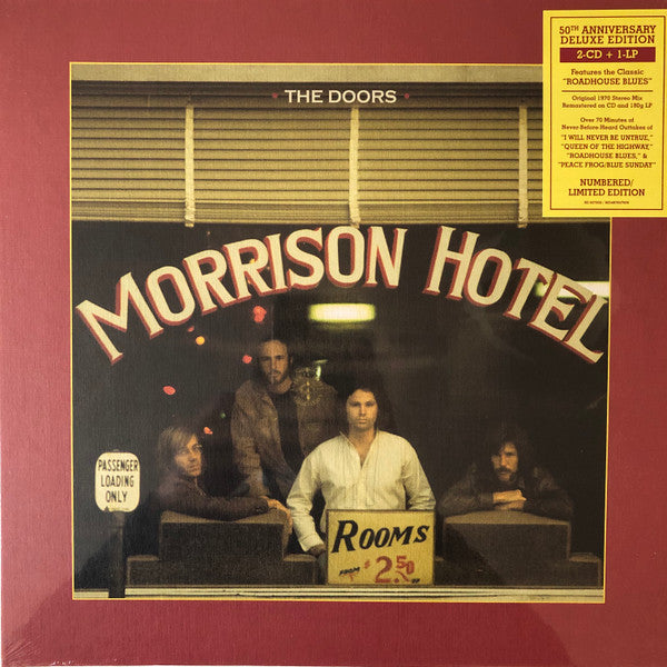 The Doors – Morrison Hotel (USAGÉ) Vinyle, LP, 2 x CD, Album, Deluxe, 50th Anniversary