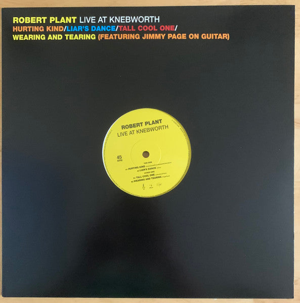 Robert Plant – Live At Knebworth (USAGÉ)  Vinyle, 12", 45RPM, Record Store Day