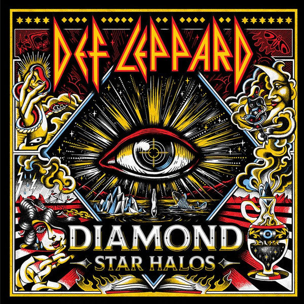 Def Leppard – Diamond Star Halos 2 x Vinyle, LP, Édition Limitée, Yellow & Red
