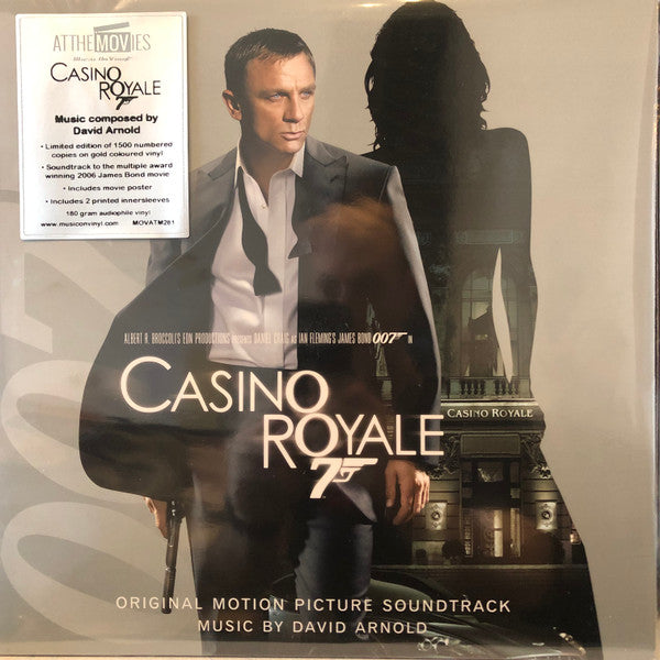 David Arnold – Casino Royale (Original Motion Picture Soundtrack)  2 x Vinyle, LP, Album, Édition de luxe, Édition limitée, Numéroté, Réédition, Or