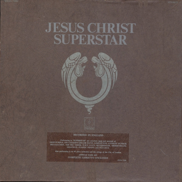 Andrew Lloyd Webber & Tim Rice ‎– Jesus Christ Superstar - A Rock Opera (USAGÉ)  2 × Vinyle, LP, Album, Box set