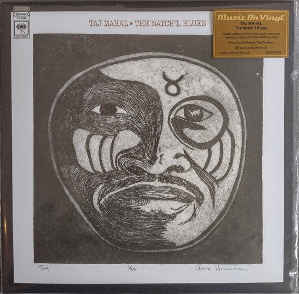 Taj Mahal – The Natch'l Blues Vinyle, LP, Album, Édition Limitée, Numéroté, Réédition, Yellow and Black Marbled