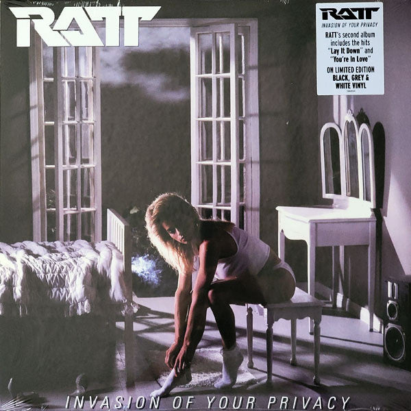 Ratt – Invasion Of Your Privacy  Vinyle, LP, Album, Réédition, Noir Gris et Blanc