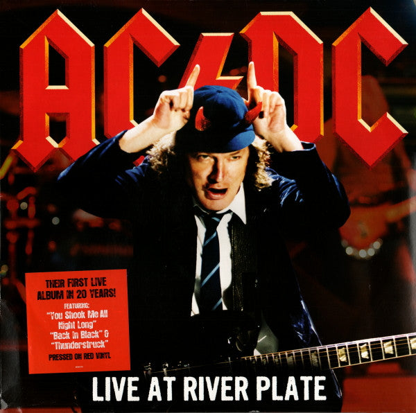 AC/DC – Live At River Plate 3 × Vinyle, LP, Album, Stéréo, Rouge Translucide