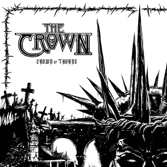 The Crown – Crown Of Thorns Vinyle, LP, Album, Édition Limitée, Black & White splatter