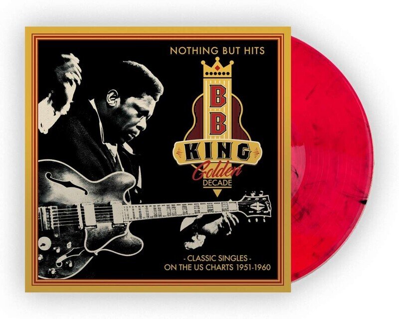 B.B. King – Golden Decade - Nothing But Hits (Classic Singles On The US Charts 1951 - 1961)  Vinyle, LP, Compilation, Édition Limitée, Red & Black Marble
