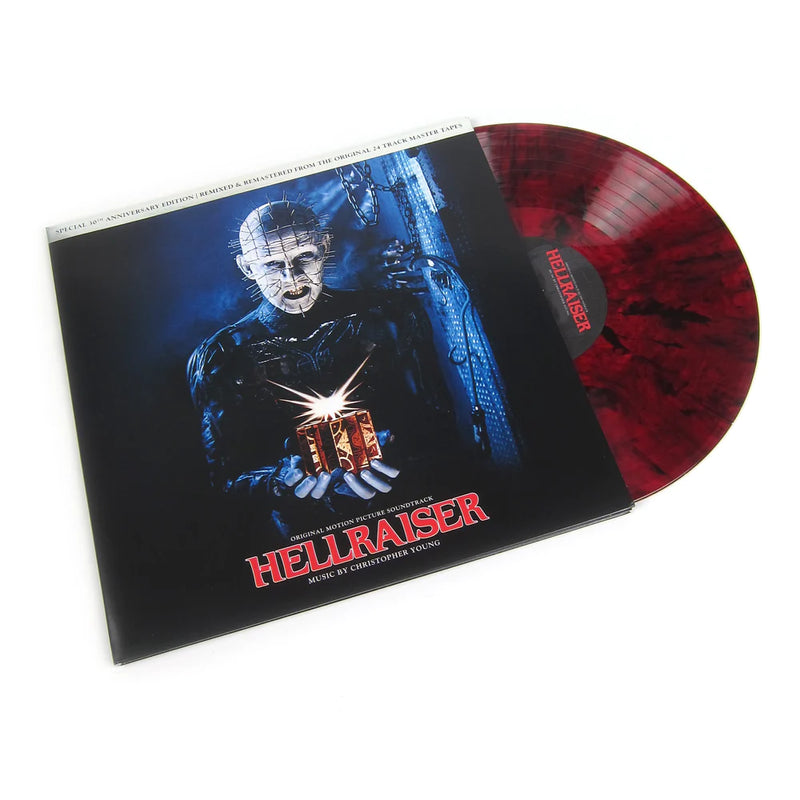 Christopher Young – Hellraiser (Original Motion Picture Soundtrack)  Vinyle, LP, Album, Réédition, Remasterisé, Red w/ Black Smoke [Bloodshed]