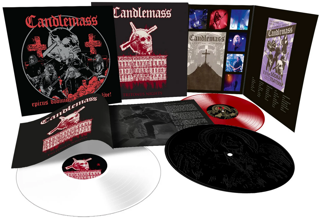 Candlemass – Tritonus Nights  3 x Vinyle, LP, Coffret, Édition Limitée, Rouge Blanc et Noir