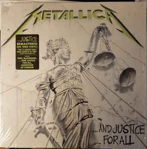 Metallica ‎– ...And Justice For All  2 × Vinyle, LP, Album, Réédition, Remasterisé, 180G