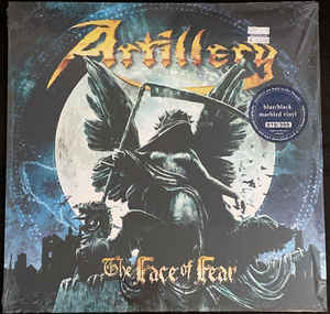 Artillery  – The Face Of Fear  Vinyle, LP, Album, Édition Limitée, Numérotée, Bleu / Noir Marbre