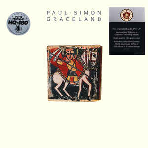 Paul Simon ‎– Graceland  Vinyle, LP, Album, Réédition, Remasterisé, 180 g