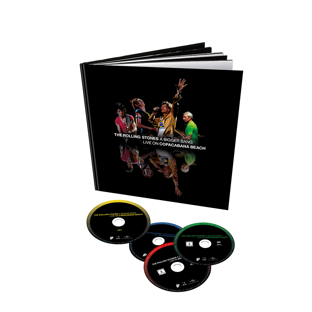 The Rolling Stones – A Bigger Bang - Live On Copacabana Beach   2 × SD-Blu-Ray, Album + 2 × CD, Album, Édition Limitée, Remasterisé, Remixé + Spectacle Bonus à Salt Lake City