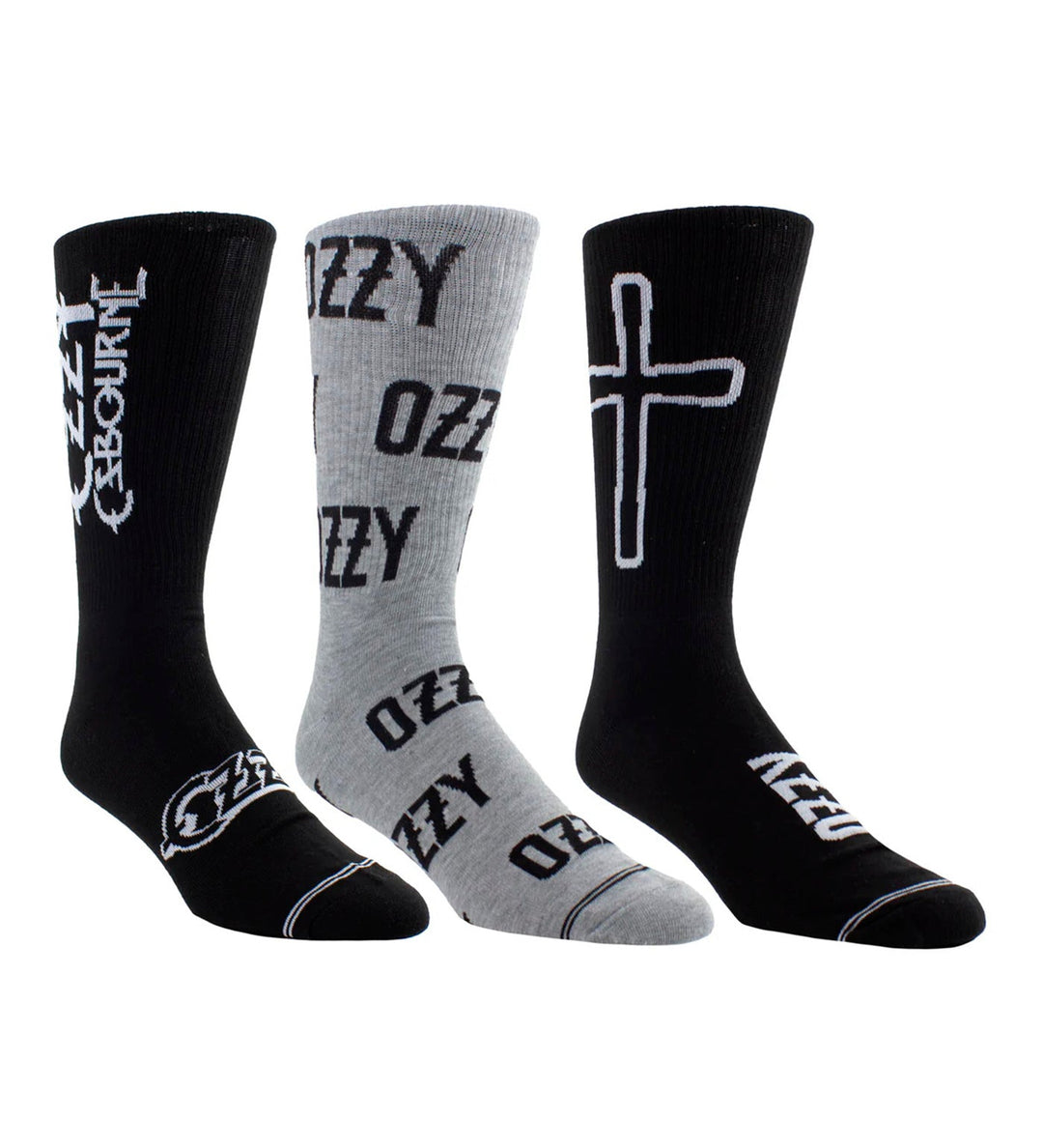 Ozzy Osbourne - Crew Socks (3 Pack Collector Guitar Shape Tin)