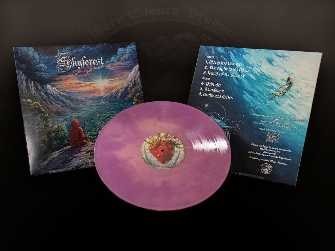 Skyforest – A New Dawn 	 Vinyl, LP, Album, Limited Edition, Reissue, Repress, Violet and yellow galaxy
