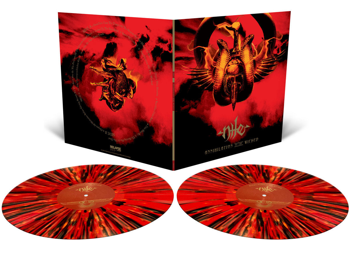 Nile – Annihilation Of The Wicked  2 x Vinyle, LP, Album, Édition Limitée, Réédition, Blood Red With Splatter