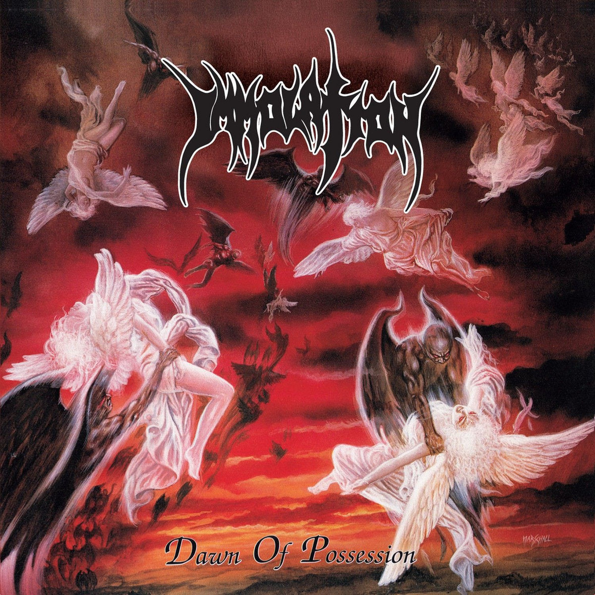 Immolation ‎– Dawn Of Possession  Vinyle, LP, Album, Édition Limitée, Réédition, Violet transparent