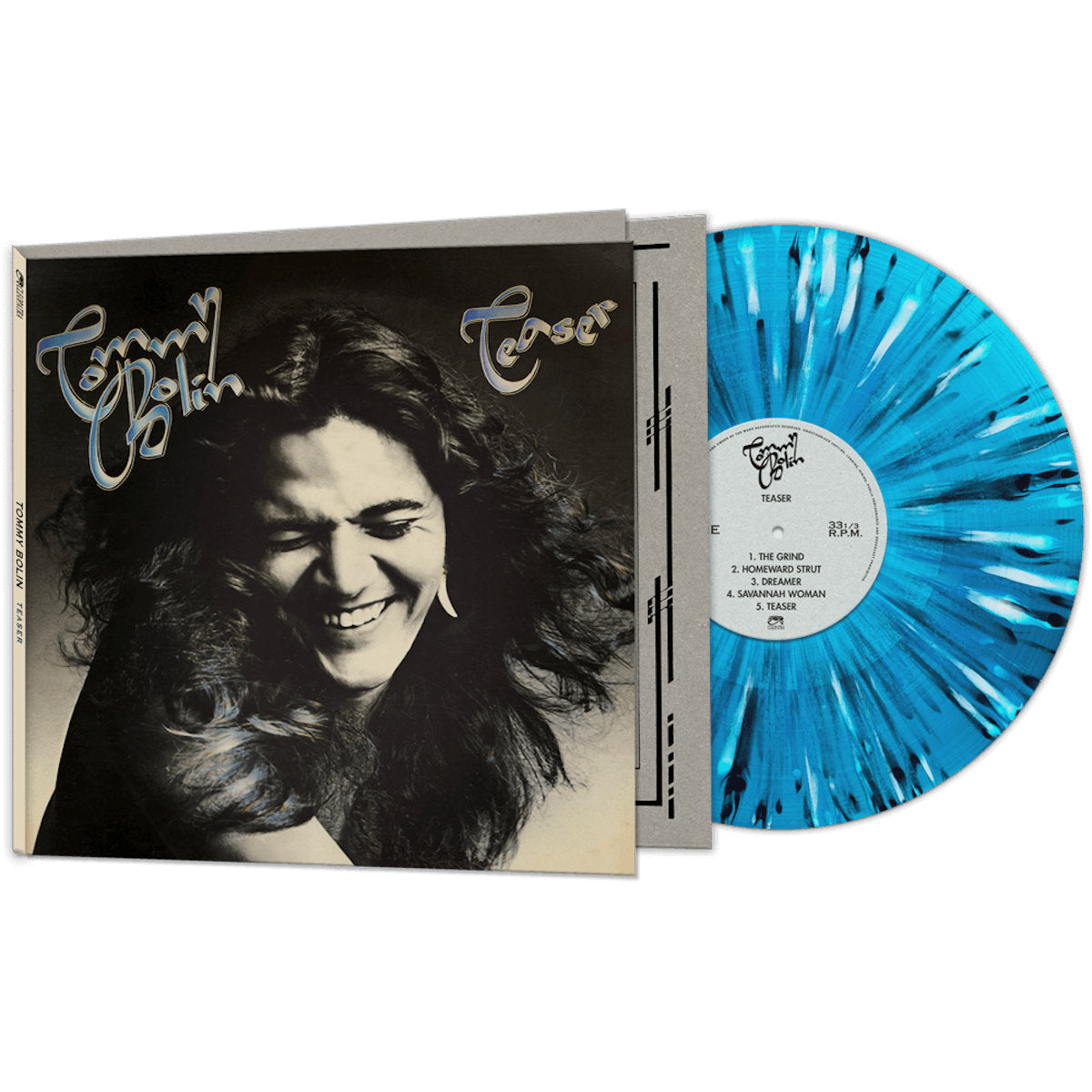 Tommy Bolin – Teaser  Vinyle, LP, Album, Édition Limitée, Réédition, Remasterisé, Blue Splatter