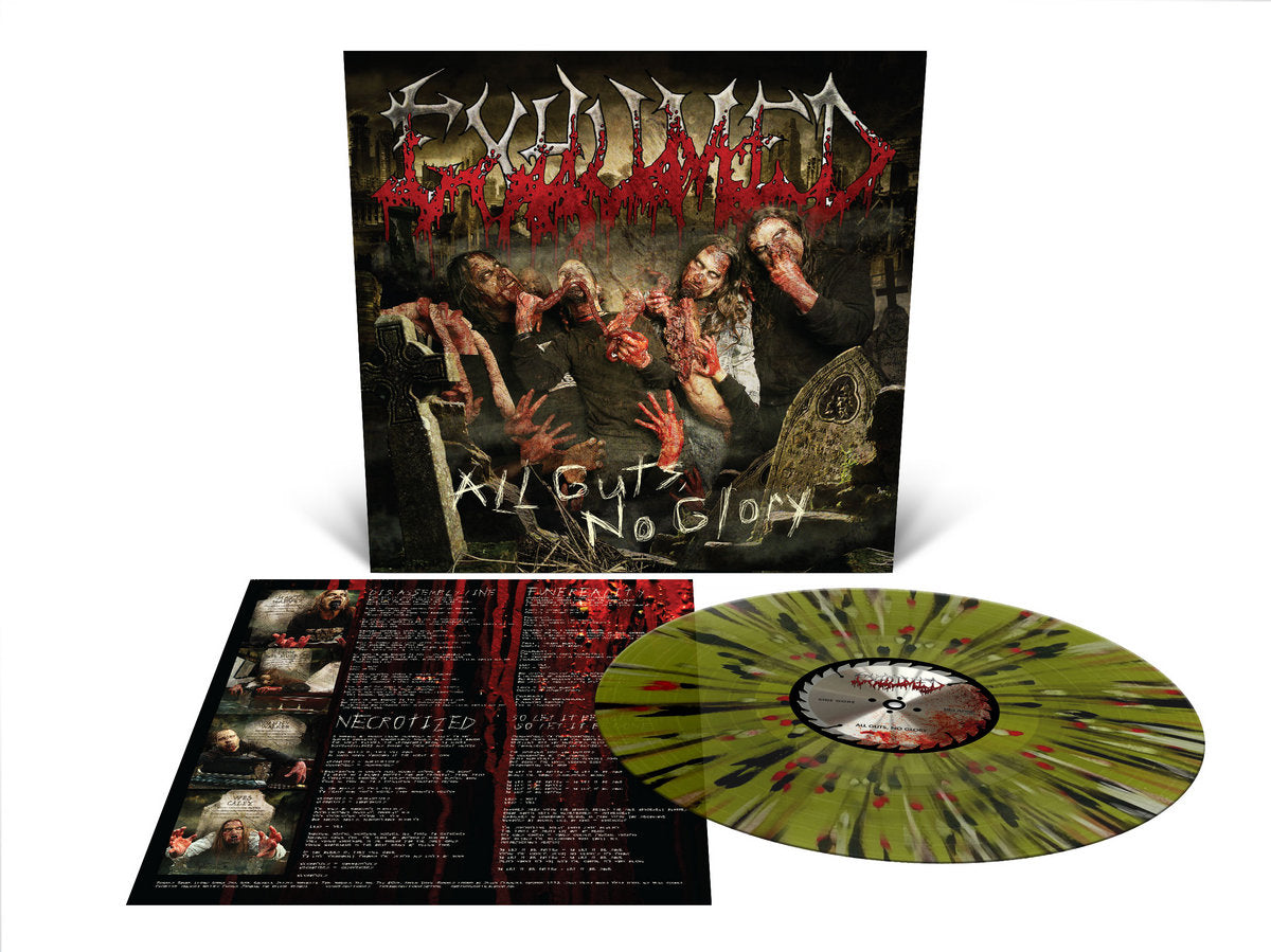 Exhumed – All Guts, No Glory  Vinyle, LP, Album, Édition Limitée, Réédition, Swamp Green With Splatter