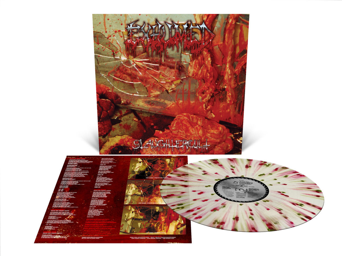 Exhumed – Slaughtercult  Vinyle, LP, Album, Édition Limitée, Réédition, Milky Clear With Splatter