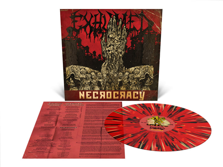 Exhumed – Necrocracy  Vinyle, LP, Album, Édition Limitée, Réédition, Blood Red with Splatter