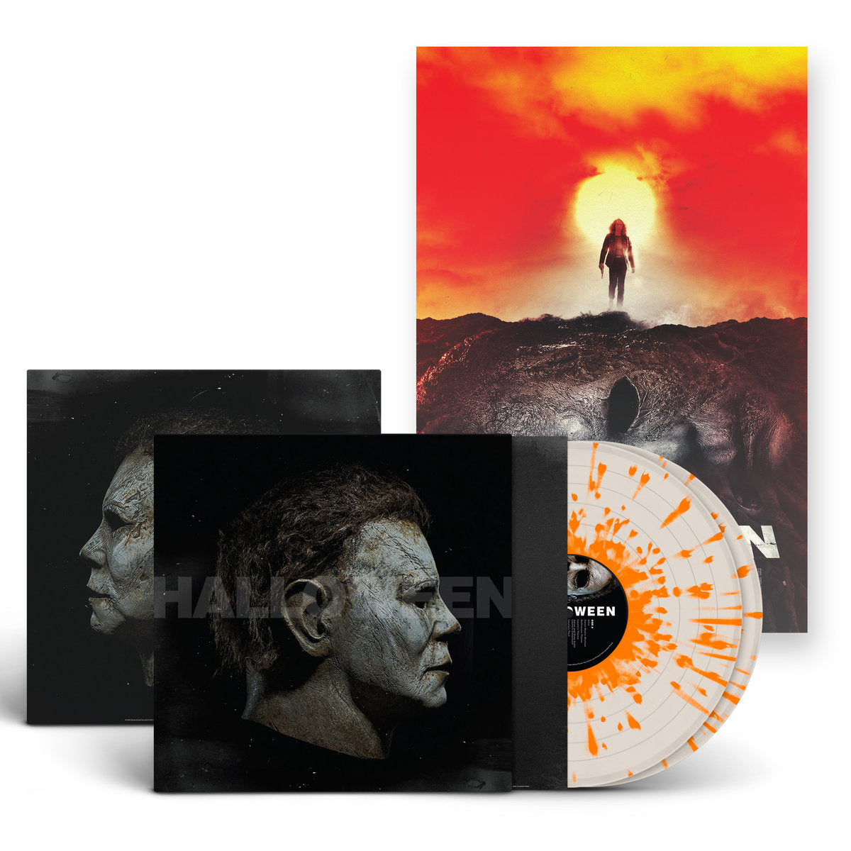 John Carpenter, Cody Carpenter, Daniel Davies – Halloween: Original Motion Picture Soundtrack  2 x Vinyle, LP, Album, Édition Deluxe, Édition Limitée, Bone White with Orange Splatter