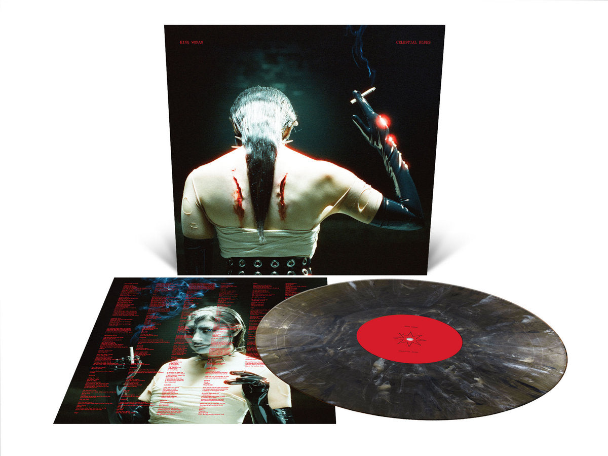 King Woman – Celestial Blues Vinyle, LP, Album, Repress, Custom Marble