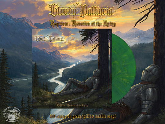 Bloody Valkyria - Requiem - Reveries Of The Dying Vinyle, Album, LP, Édition Limité, Green/Yellow Marbled