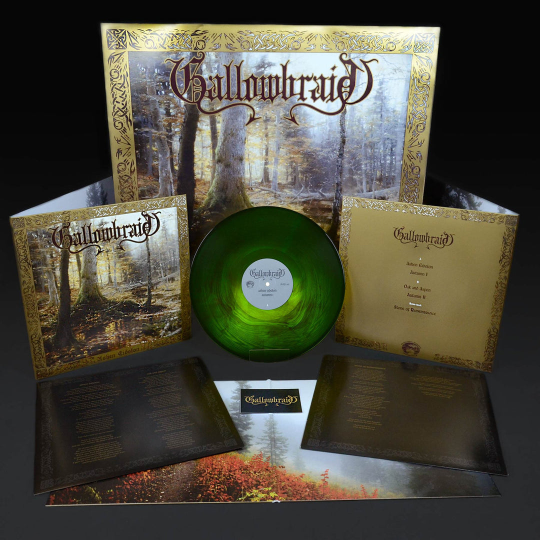 Gallowbraid - Ashen Eidolon Vinyle, LP, Album, EP, Édition Limité, Green/Brown Galaxy