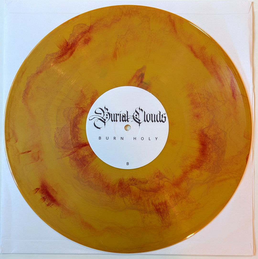 Burial Clouds - Burn Holy Vinyle, LP, Album. LP, Édition Limité, Ochre with Red Marble