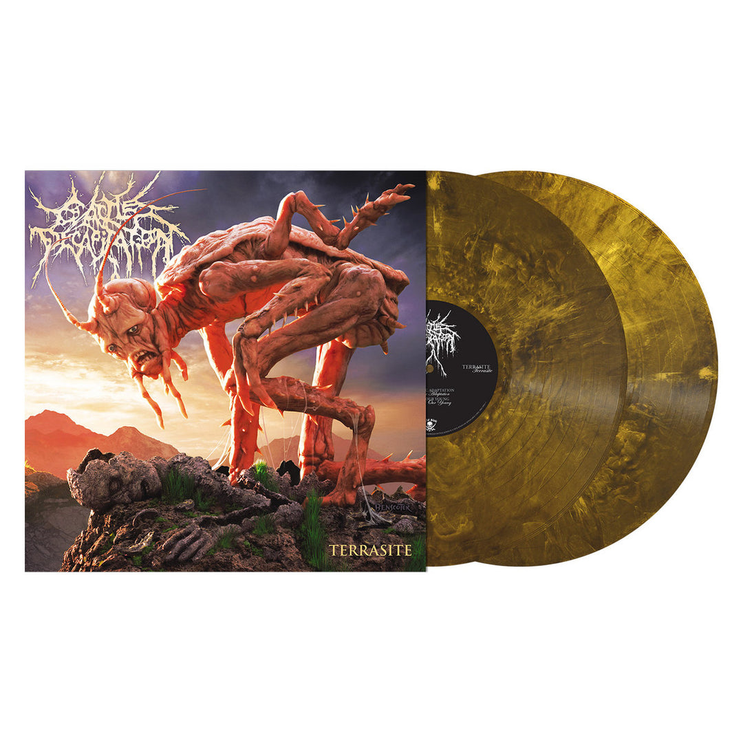 Cattle Decapitation – Terrasite  2 x Vinyle, LP, 45 RPM, Album, Édition limitée, Gold Black Ice