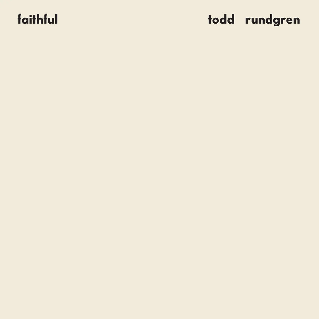 Todd Rundgren - Faith Vinyle, LP, Album