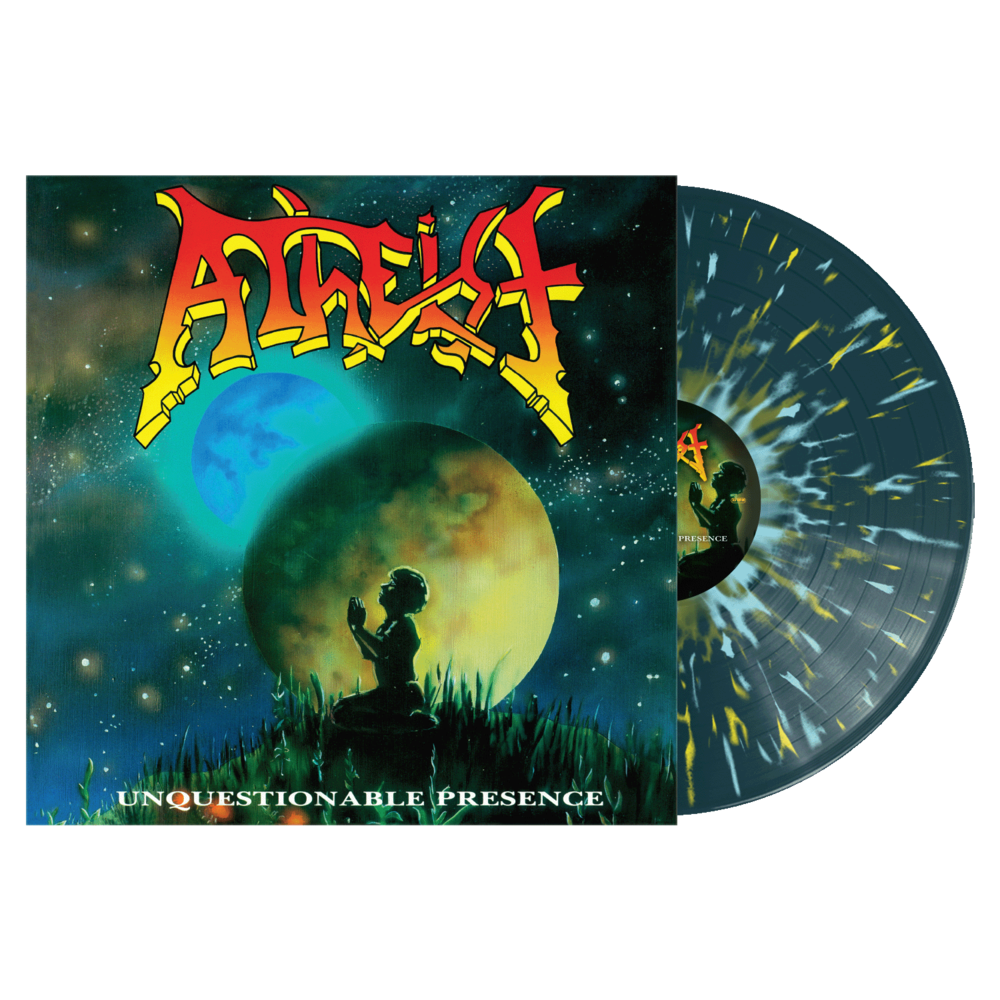 Atheist - Unquestionable Presence Vinyle, LP, Album, Édition Limitée, Sea Blue with Yellow & Light Blue Splatter