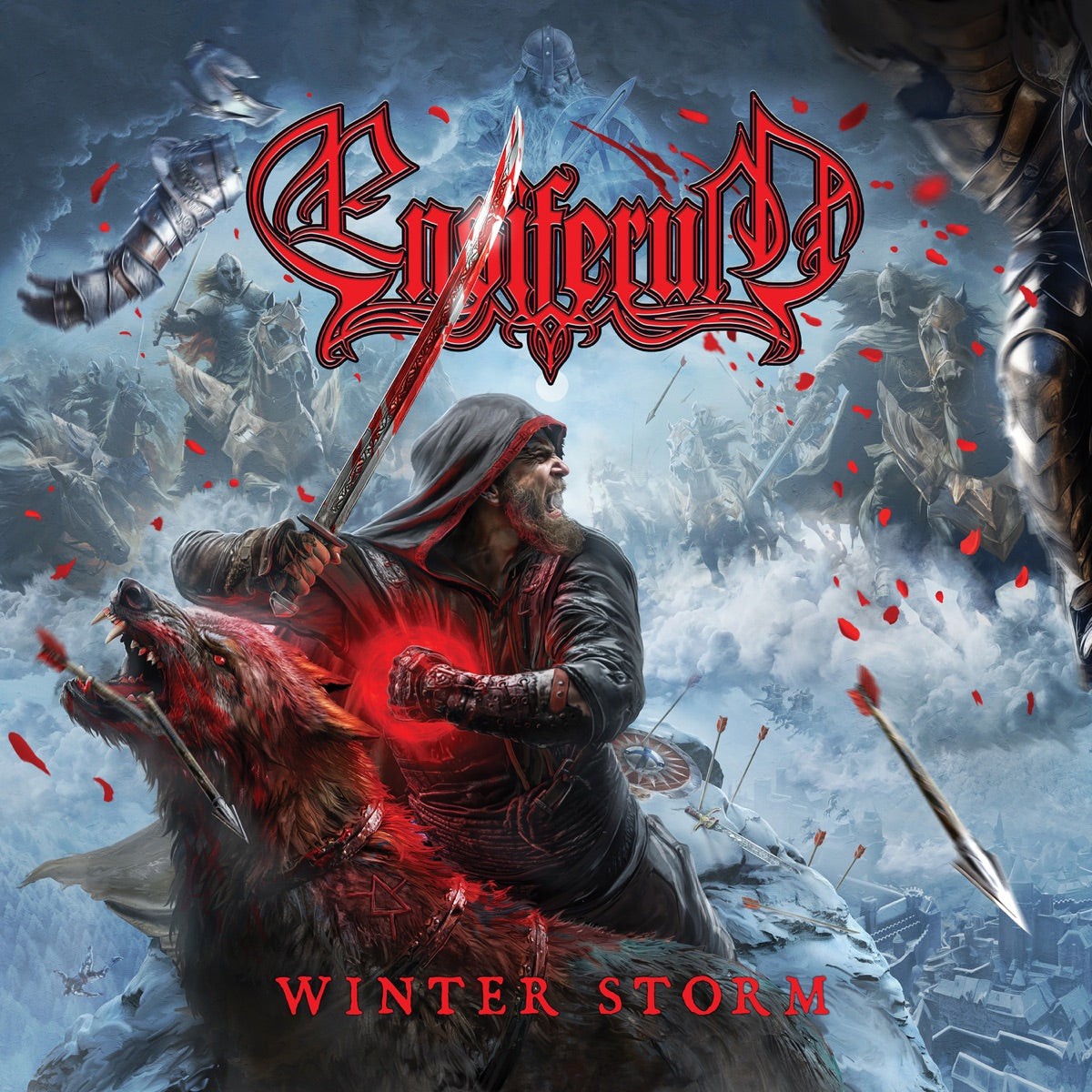 Ensiferum – Winter Storm  Vinyle, LP, Album, White and Blue Marble