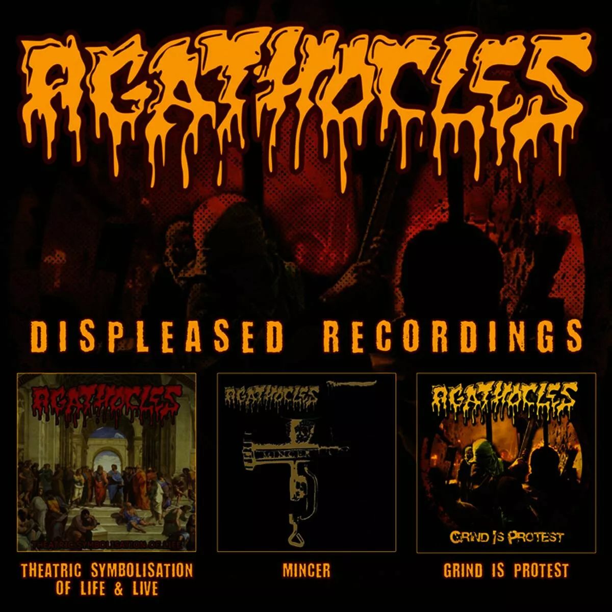 Agathocles – Displeased Recordings 3 x CD, Compilation