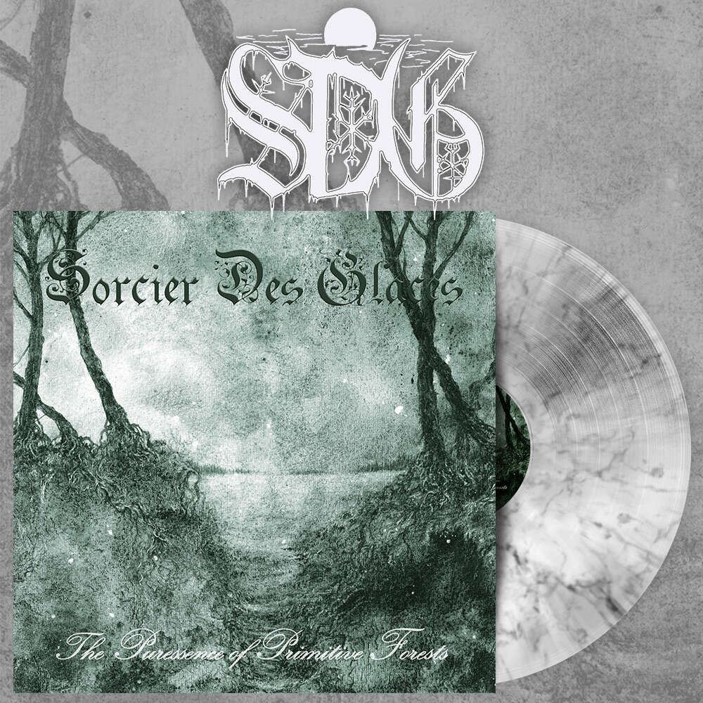 Sorcier Des Glaces – The Puressence Of Primitive Forests  Vinyle, LP, Album, Édition limitée, Réédition, Grey Marbled