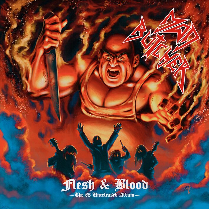 Mad Butcher – Flesh &amp; Blood - The 88 Unreleased Album  Vinyle, LP, Album, Rouge