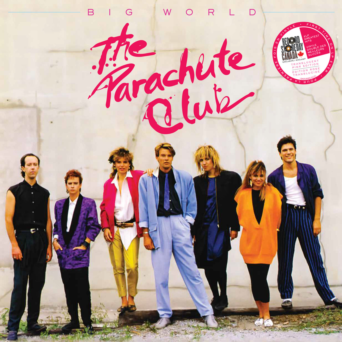 The Parachute Club – Big World: The Best Of The Parachute Club  2 x Vinyle, LP, Compilation, Édition Limitée, Rose Translucide